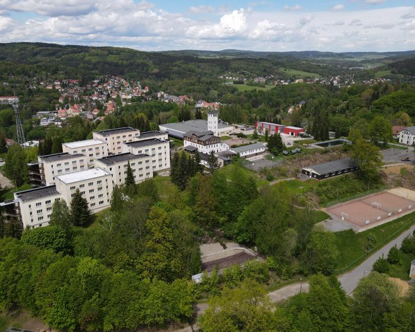 Kiez Sebnitz an der Grenzbaude - Luftbild